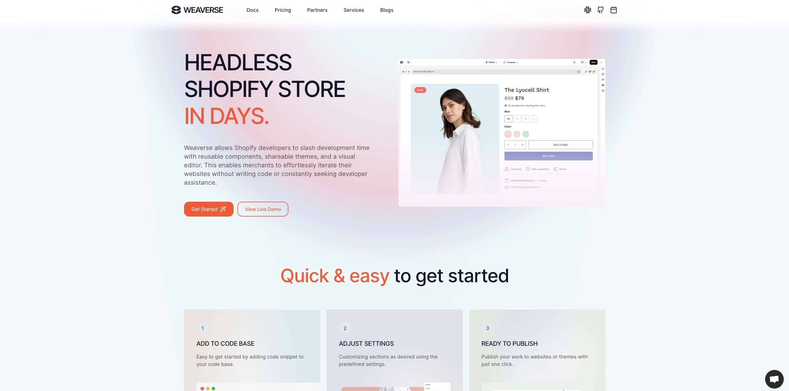 Weaverse - Shopify Hydrogen Theme Customizer & Headless CMS